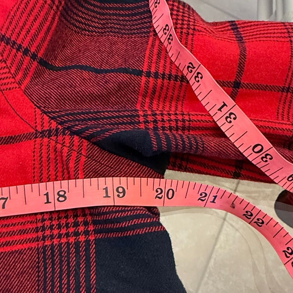 Natural Reflections Flannel, red black, long sleeve button down size small -NWT - Picture 4 of 7